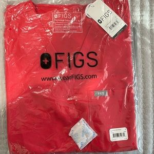 Brand New! Red Figs scrub top & Jogger Pants